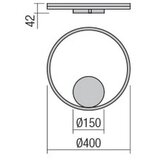  Redo 01-1701 - LED zidno svetlo ORBIT LED/28W/230V bronza | Eponuda.com