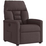 vidaXL Naslanjač temno rjavo blago | Shoptok.si