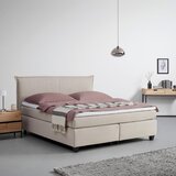 Bessagi Home Postelja Boxspring Rinaldo, Bež, Z Nadvložkom, 180x200 Cene