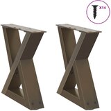  Noge za klub stolić 2 kom. Prirodni čelik 30 x (30-31,3) cm Čelik | shoptok.hr
