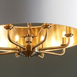  Endon 98938 - Luster na lancu HIGHCLERE 8xE14/40W/230V prečnik 70 cm bela/mesing | Eponuda.com