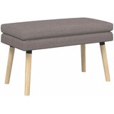  Klupa s dvostrukim slojem Sivosmeđa 80 x 40 x 47 cm Tkanina | Eponuda.com