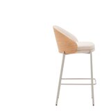 Kave Home Bež/u svijetloj prirodnoj boji barska stolica (visine sjedala 65 cm) Eamy – | shoptok.hr