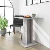 vidaXL Klubska mizica siva sonoma 60x60x75 cm konstruiran les Cene