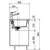 Franke SUDOPER KNG 110-52 Mat crna, (125.0627.319) | shoptok.hr