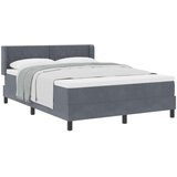  Krevet s opruga kutije Tamno siva 200 x 140 cm Baršun | shoptok.hr