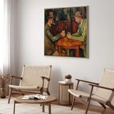  Slika - Paul Cézanne – The Card Players 40x40 U prirodnom drvenom okviru | shoptok.hr