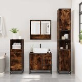  3-dijelni set kupaonskog namještaja boja hrasta drveni | shoptok.hr