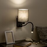  Brilagi - LED zidna svetiljka NUBILA 1xE27/25W/230V + LED/3W crna/antracit | Eponuda.com