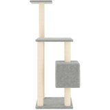  Penjalica za mačke sa stupovima za grebanje svjetlosiva 104 cm | shoptok.hr
