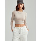 House - Strukirana bluza - Bež | shoptok.hr