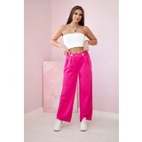 Kesi Włoski Wide-leg trousers buttery-fabric fuchsia | shoptok.hr