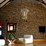  SIRU - Luster na lancu BABÀ 1xE27/60W/230V prečnik 30 cm bež/smeđa venecijansko staklo | Eponuda.com