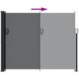  Uvlačiva bočna tenda 160 x 600 cm crna | shoptok.hr