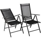 Gardenson Set Zložljivih Vrtnih Stolov Rona, Antracit, 2 Kos | Shoptok.si