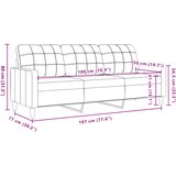  3-dijelni set sofa s jastucima svjetlosivi baršunasti | shoptok.hr