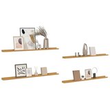  Polica na zidu Zidne 4 pcs Bež 115 x 9 x 3 cm Konstruirano drvo | shoptok.hr