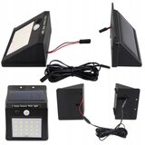 MasterLED Stenska solarna svetilka s senzorjem gibanja in ločenim solarnim panelom 20 SMD LED 2.5m kabla | Shoptok.si