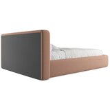 Makamii Svetlo rožnata oblazinjena zakonska postelja s prostorom za shranjevanje z letvenim dnom 140x200 cm Kiana – | Shoptok.si
