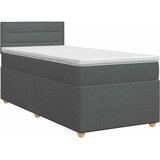  Boxspring krevet s madracem Tamnosiva 90 x 200 cm Tkanina | shoptok.hr