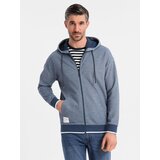 Ombre Men's soft-textured hooded sweatshirt - navy blue | shoptok.hr