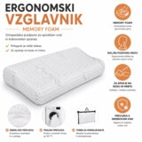  Ergonomski vzglavnik Memory Foam za spanje na boku in hrbtu Cene