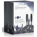  COTG15012GY200 DMX Adapter Cable XLR 3-Pin muski na XLR 3-Pin zenski, Nickel Plated, 20m, Round, PVC u