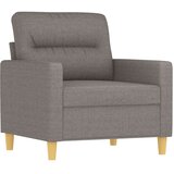  Fotelja s tabureom smeđesiva 60 cm od tkanine | shoptok.hr