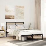 Maison Chic Kovinski Posteljni okvir - Dvoposteljna postelja - Zakonska postelja brez vzmetnice sonoma hrast 120x190 cm, (21694139) | Shoptok.si