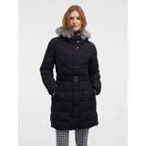 Orsay Black women's quilted coat with faux fur - Women | Shoptok.si
