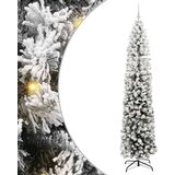vidaXL Umestno božično drevo Zelena 240 cm PVC in Jeklo in Plastika | Shoptok.si