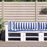  Jastučić za van 3 pcs Plava i bijela 103 x 58 x 10 cm Tkanina | shoptok.hr