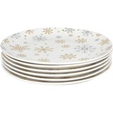 Sigma Novogodišnji porcelan set za kolače 19cm 6/1, Beli cene