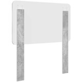 vidaXL Vzglavje z vzglavjem Betonsko siva 80 cm Konstruiran les | Shoptok.si