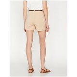 Koton Women's Ecru Normal Waist Pocket Detailed Shorts | shoptok.hr