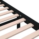  Posteljni okvir črn iz trdnega lesa 200x200 cm, (20646954) | Shoptok.si