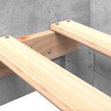  Okvir kreveta boja betona 75x190 cm od konstruiranog drva | shoptok.hr