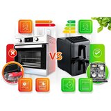 Berdsen BD-663 Air Fryer dvokomorna friteza na vroč zrak 11,6 L 3000 W – 9 programov, Dual Zone | Shoptok.si
