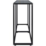  Konzolni stol crni 140 x 35 x 75,5 cm od kaljenog stakla | shoptok.hr