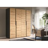 Livetastic OMARA S KLASIČNIMI VRATI, antracit, hrast artisan | Shoptok.si