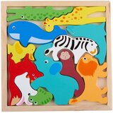 Marionette Wooden Toys Drvena puzzle slagalica sa životinjama – 12 delova Cene
