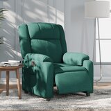 Maison Chic Električni naslanjač - Relax naslanjač temno zeleno blago, (22062087) | Shoptok.si