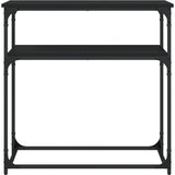  Konzolni stol crni 75 x 35,5 x 75 cm od konstruiranog drva | Eponuda.com