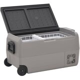  Prijenosni hladnjak s kotačima i adapterom crno-sivi 60 L PP/PE | Eponuda.com