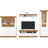 Modern Living Tv-element Merida, Bela, Barva Hrasta | Shoptok.si