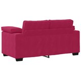  Dvosjed, sofa, vino crvena, 160x77x82 cm, baršun | shoptok.hr