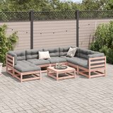  8-dijelni set vrtnih sofa s jastucima masivno drvo duglazije | shoptok.hr