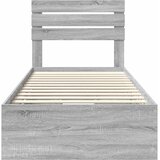  Krevetna konstrukcija Siva Sonoma 90 x 200 cm Inženjersko Drvo | shoptok.hr