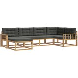 vidaXL Zunanja garnitura za sedenje 5 pcs Bela in antracit Poliester, (5000270254) | Shoptok.si