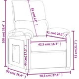 Naslonjač od tkanine smeđi - Smeđa 1 | shoptok.hr